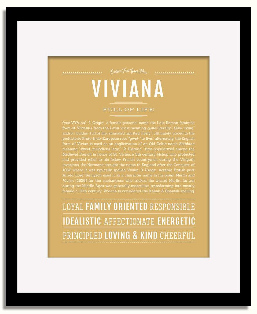 Frame Options | Matte Gold | Black Frame, Matted