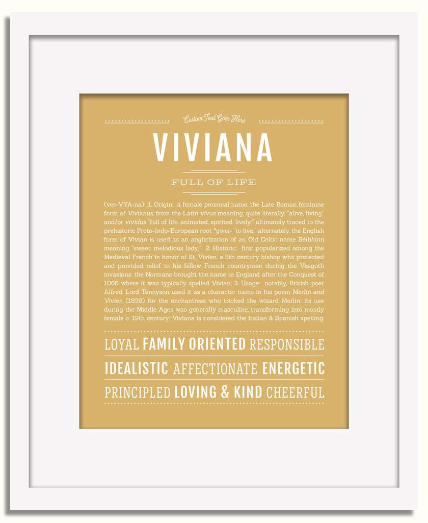 Frame Options | Matte Gold | White Frame, Matted