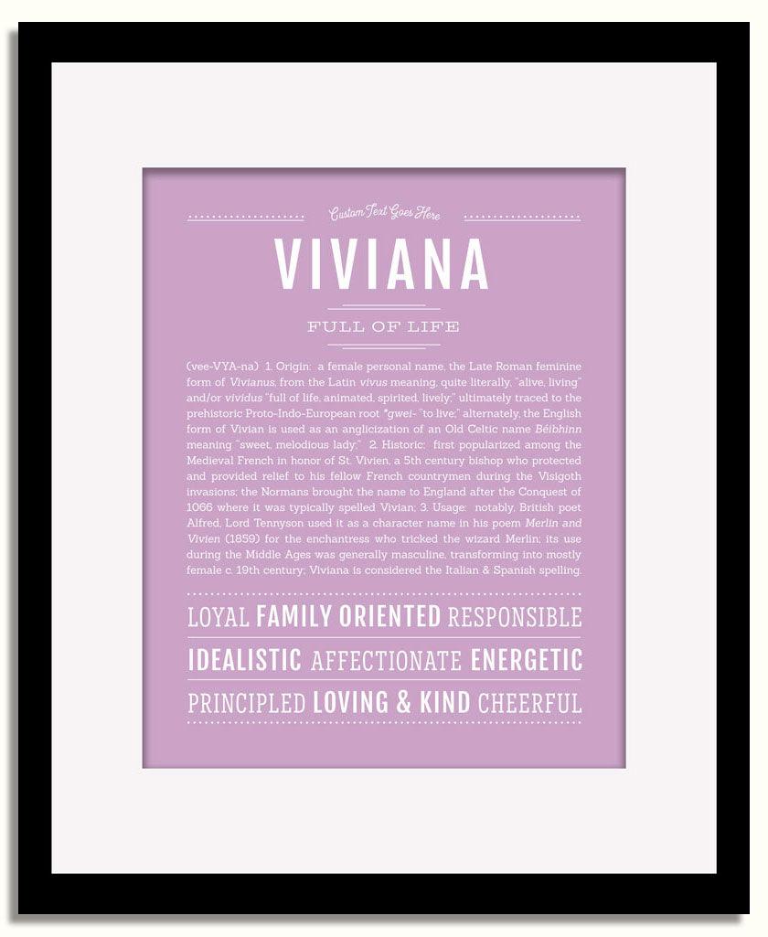 Frame Options | Lilac | Black Frame, Matted