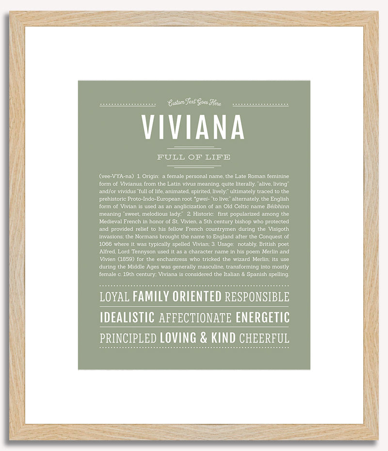 Viviana | Name Art Print