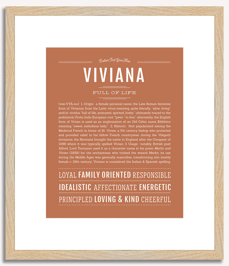 Viviana | Name Art Print