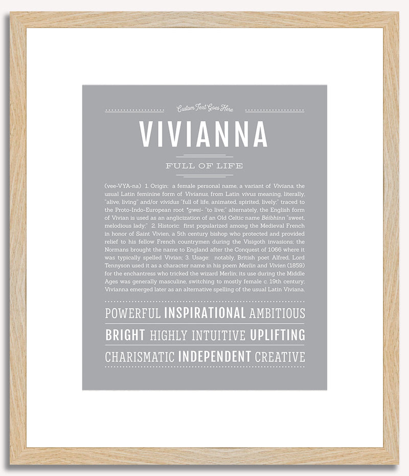 Vivianna | Name Art Print