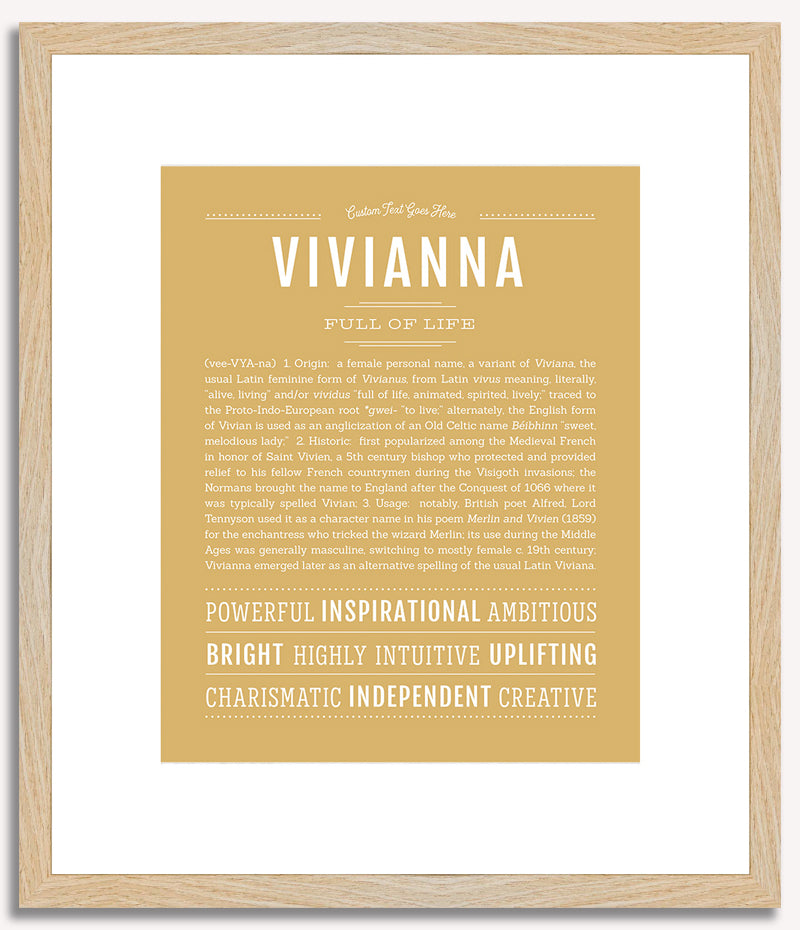 Vivianna | Name Art Print