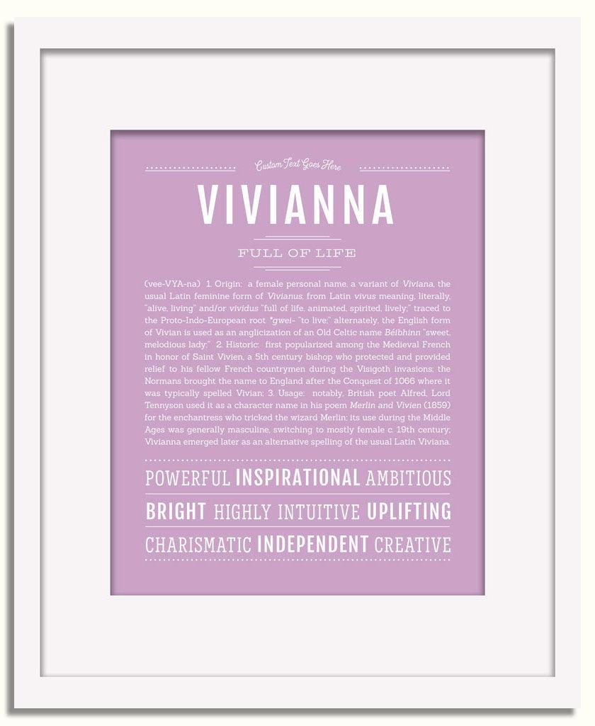 Frame Options | Lilac | White Frame, Matted