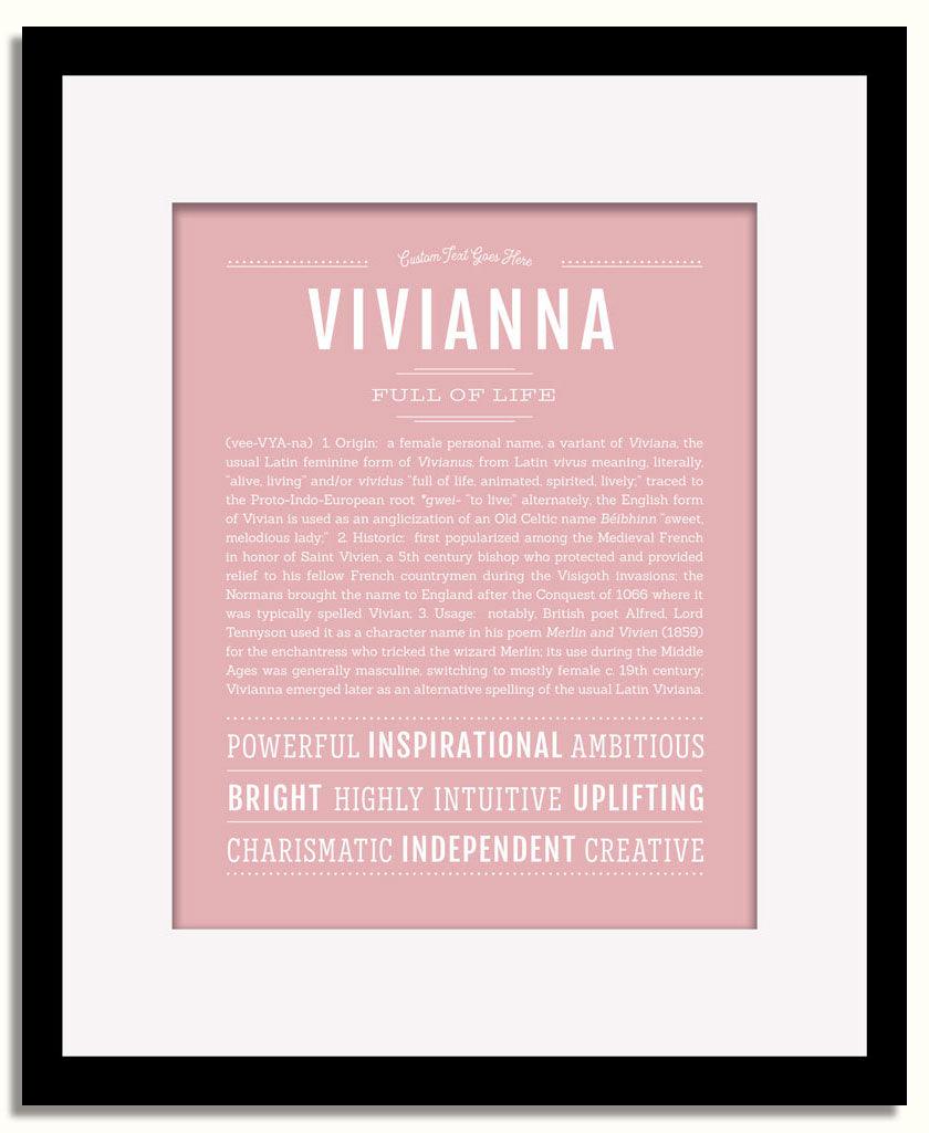 Frame Options | Dusty Rose | Black Frame, Matted