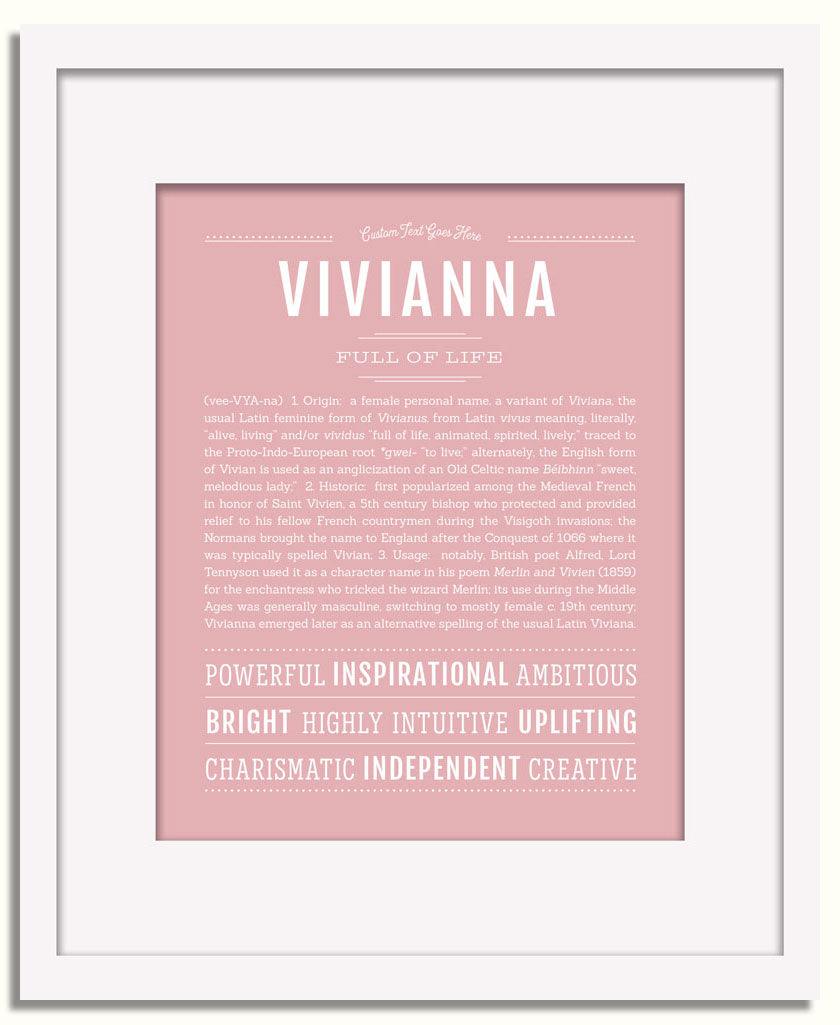 Frame Options | Dusty Rose | White Frame, Matted