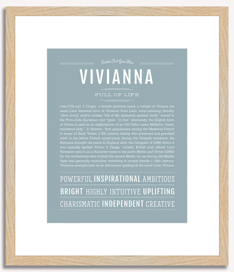 Vivianna | Name Art Print