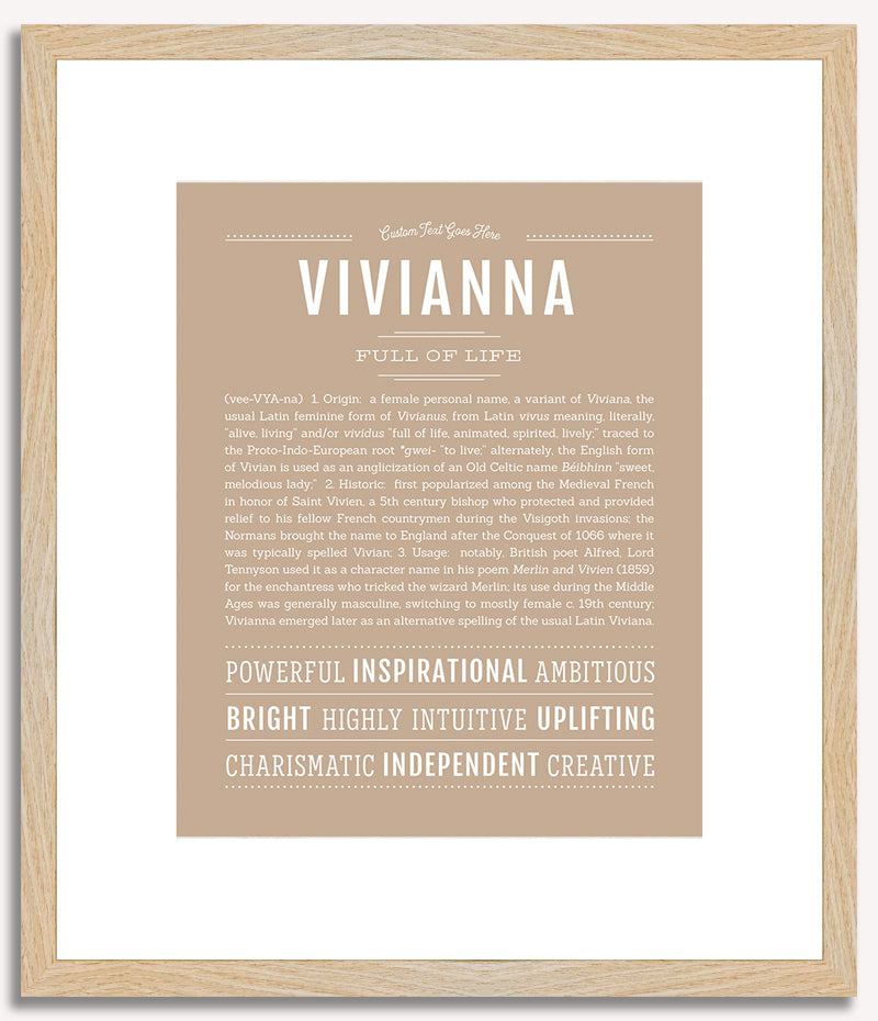 Vivianna | Name Art Print