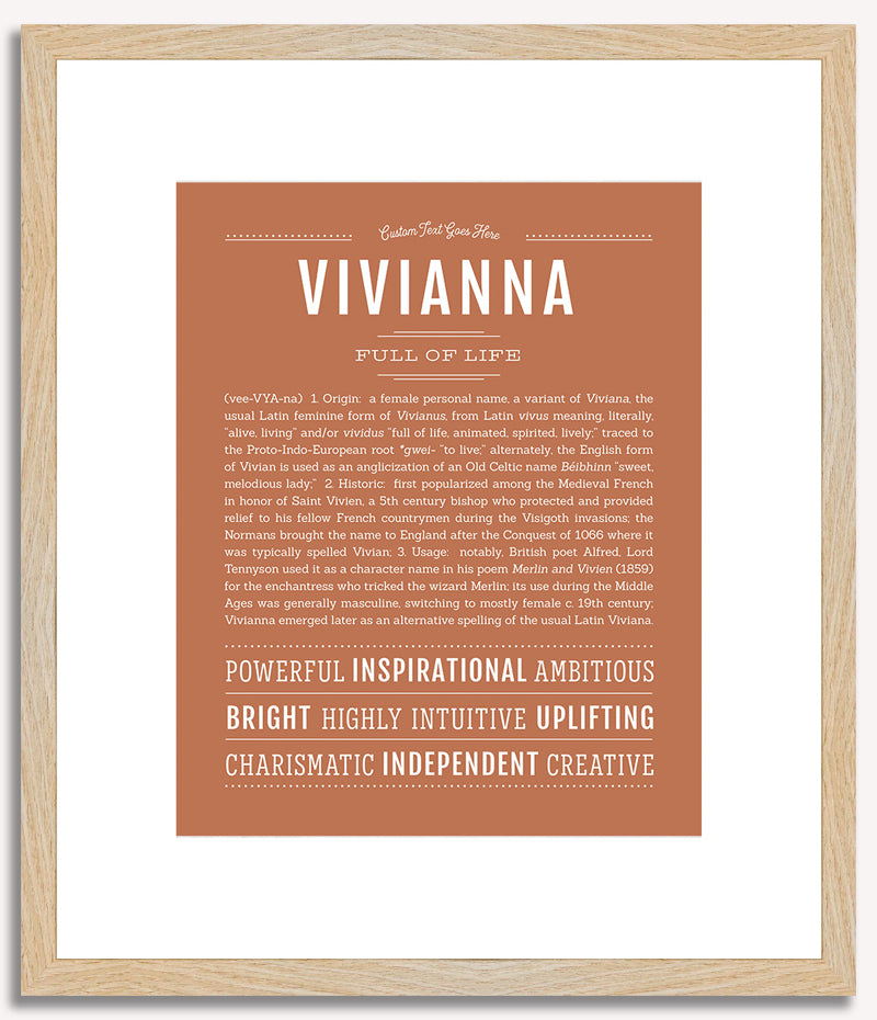 Vivianna | Name Art Print