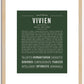 Vivien | Name Art Print