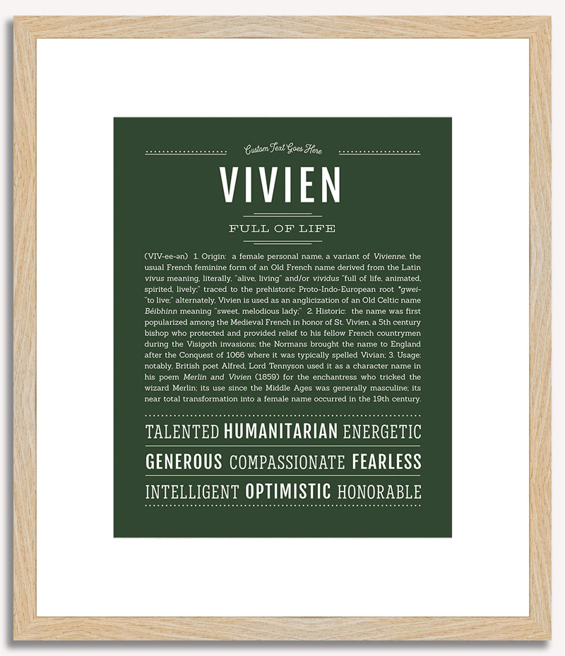 Vivien | Name Art Print