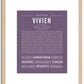 Vivien | Name Art Print