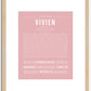 Vivien | Name Art Print