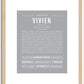 Vivien | Name Art Print