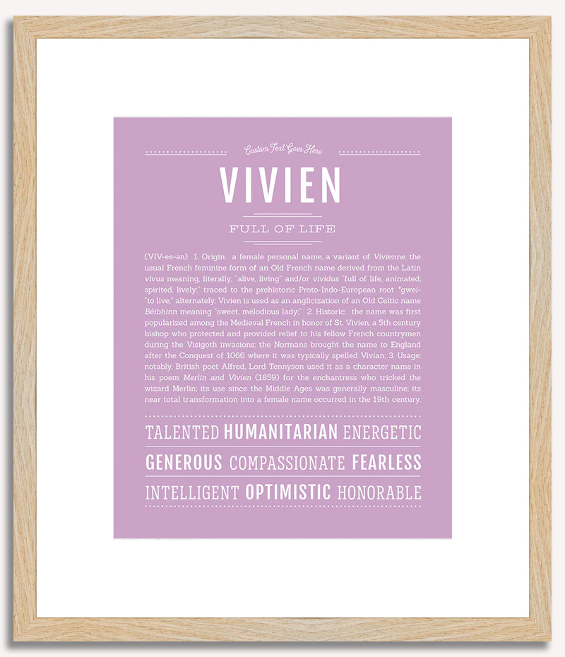 Vivien | Name Art Print