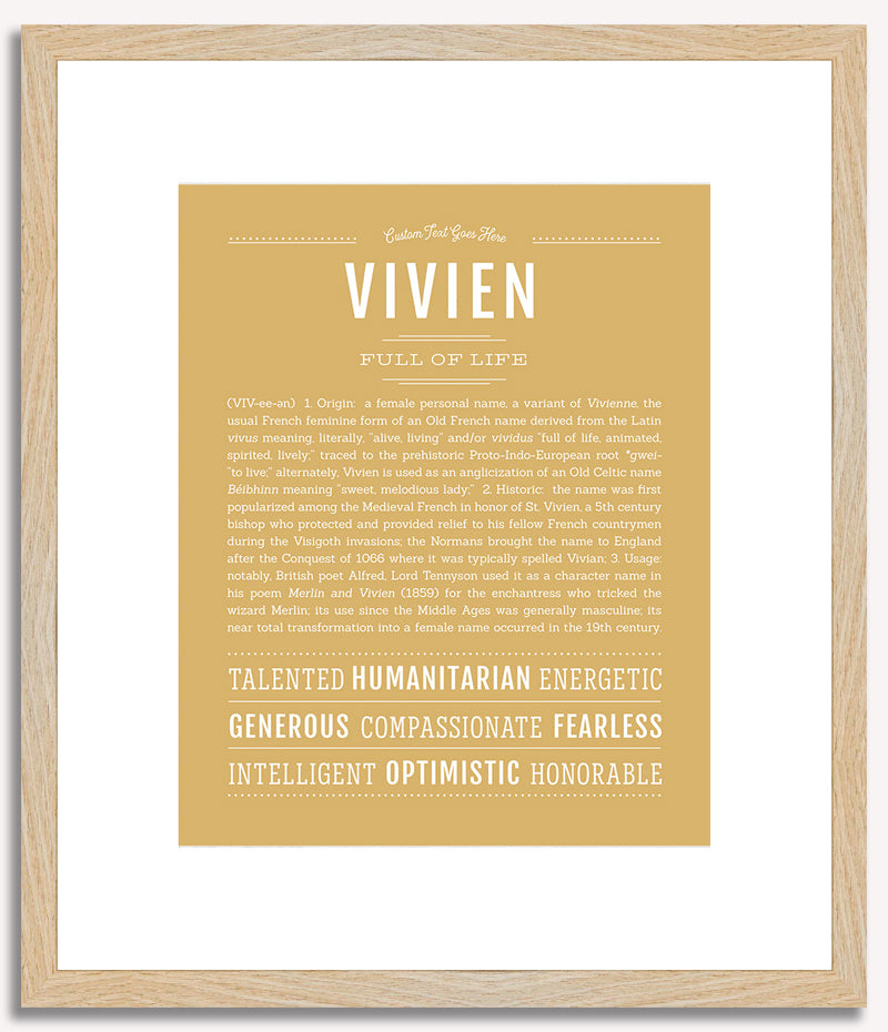 Vivien | Name Art Print