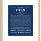 Vivien | Name Art Print