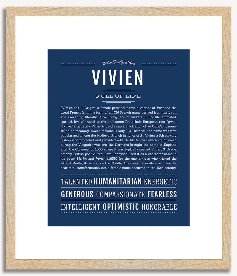 Vivien | Name Art Print