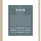 Vivien | Name Art Print