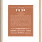 Vivien | Name Art Print