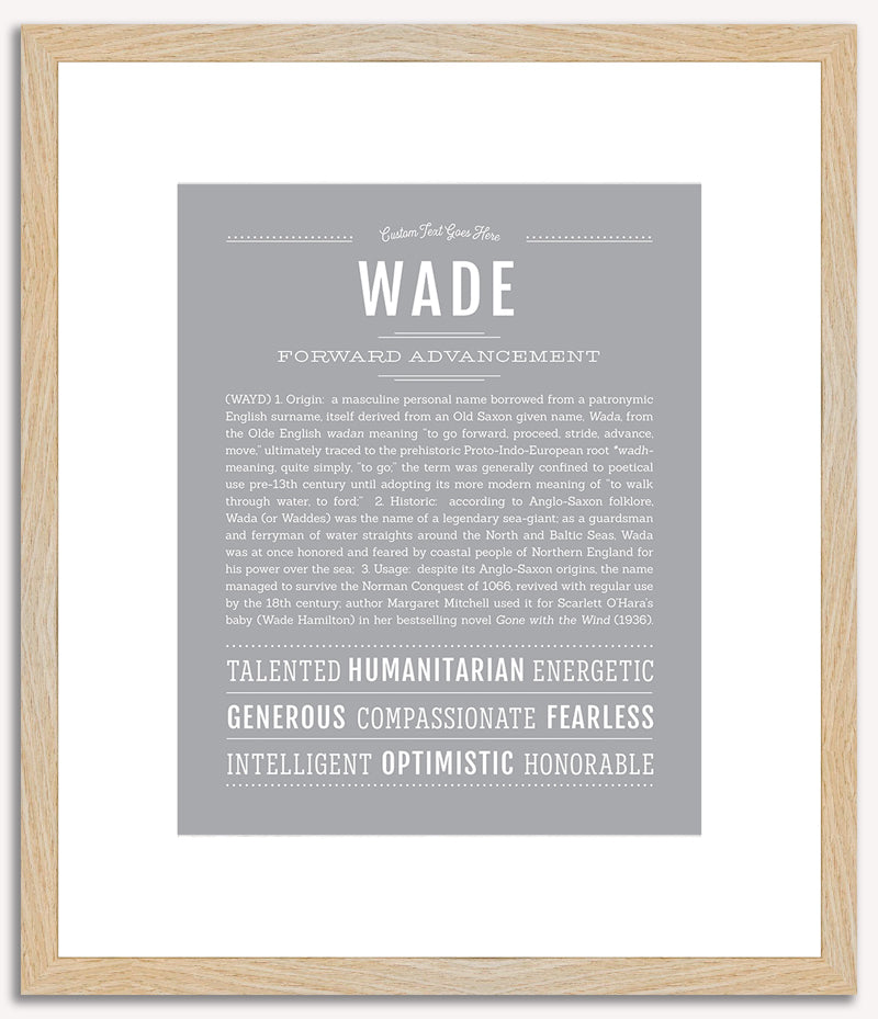 Wade | Name Art Print