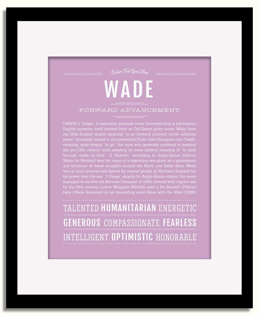 Frame Options | Lilac | Black Frame, Matted