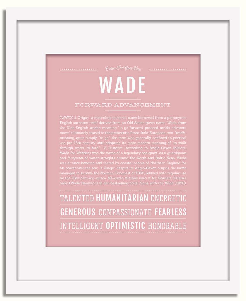 Frame Options | Dusty Rose | White Frame, Matted