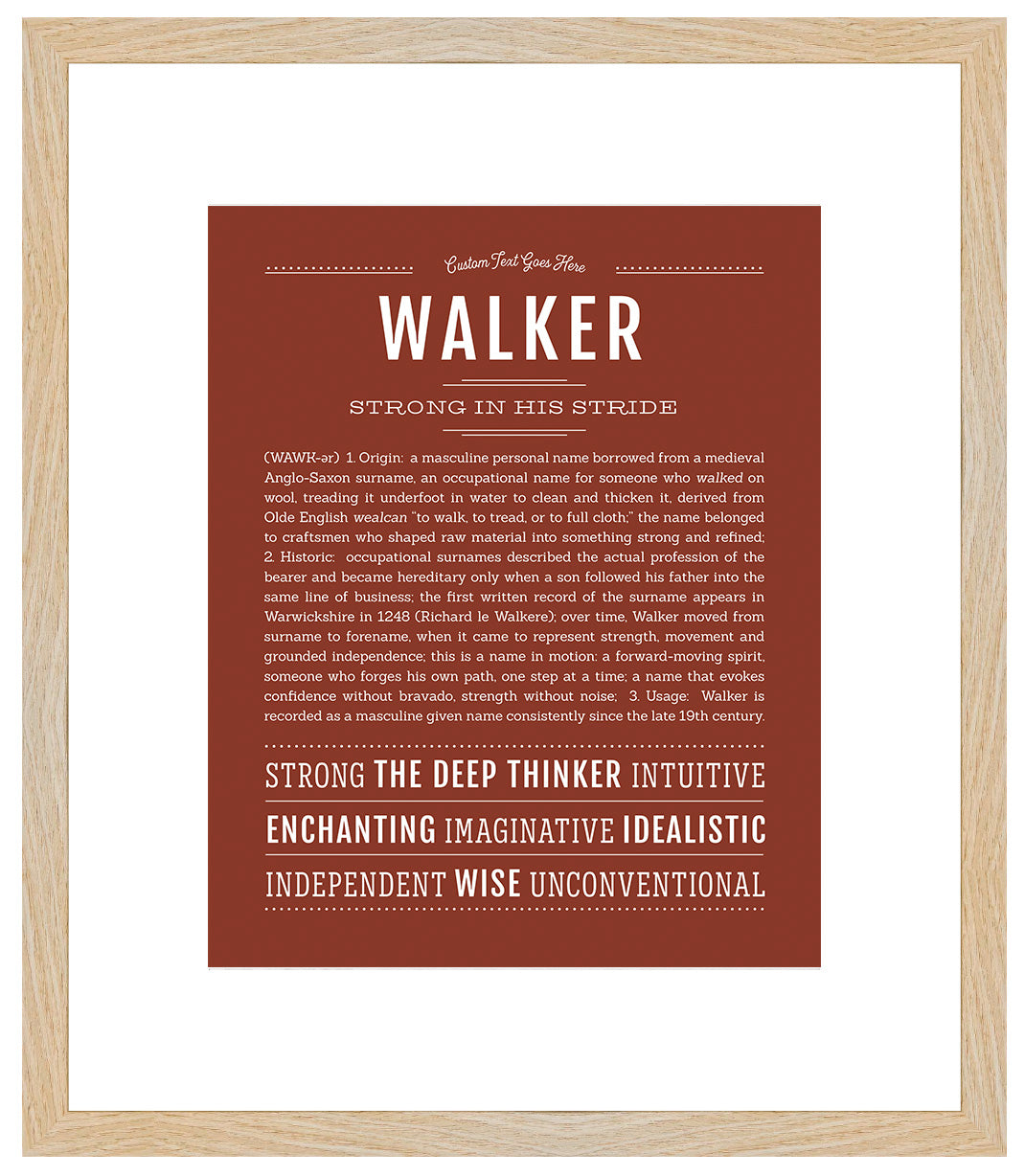 Frame Options | Bordeaux | Maple Frame, Matted