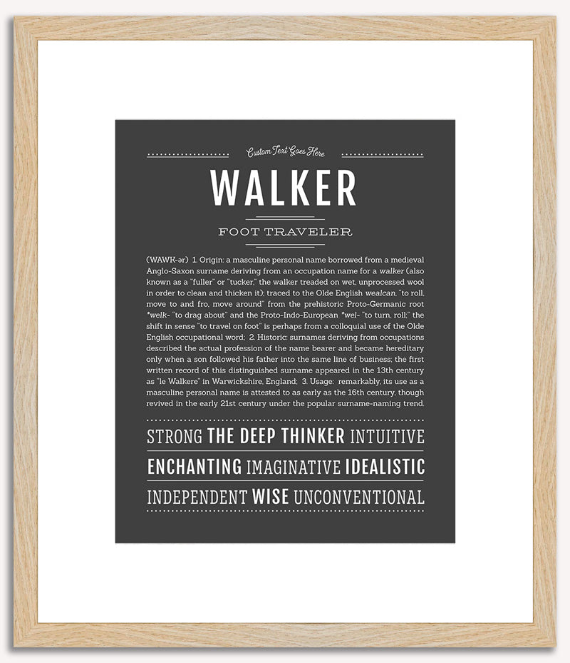 Walker | Name Art Print