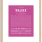 Walker | Name Art Print