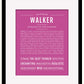 Frame Options | Dark Pink | Black Frame, Matted