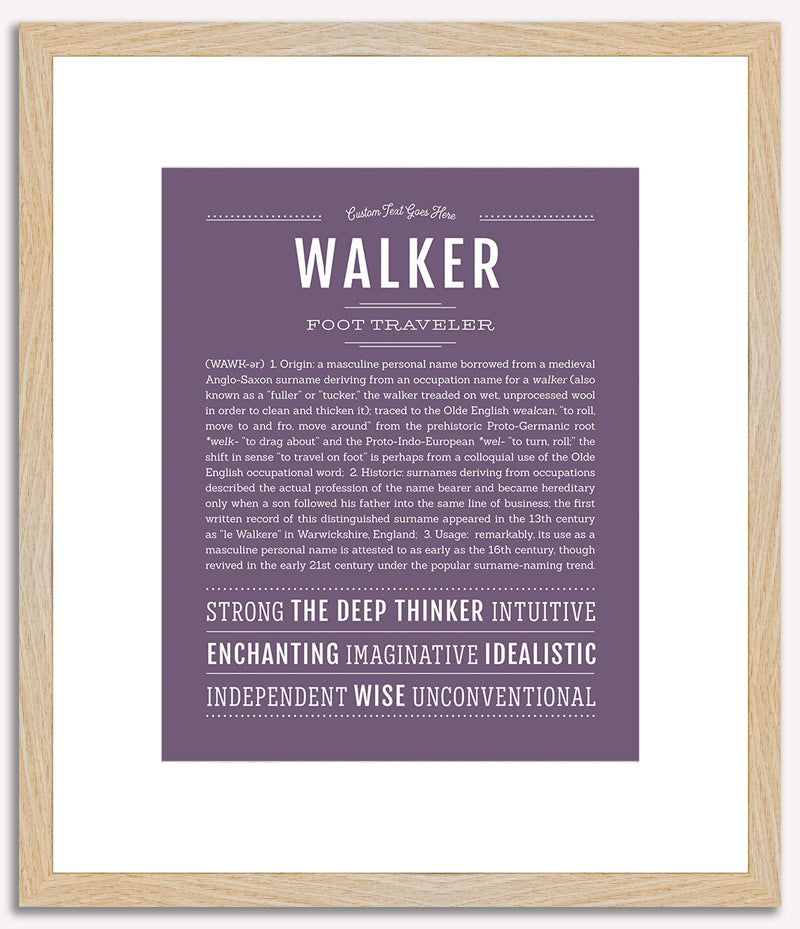 Walker | Name Art Print