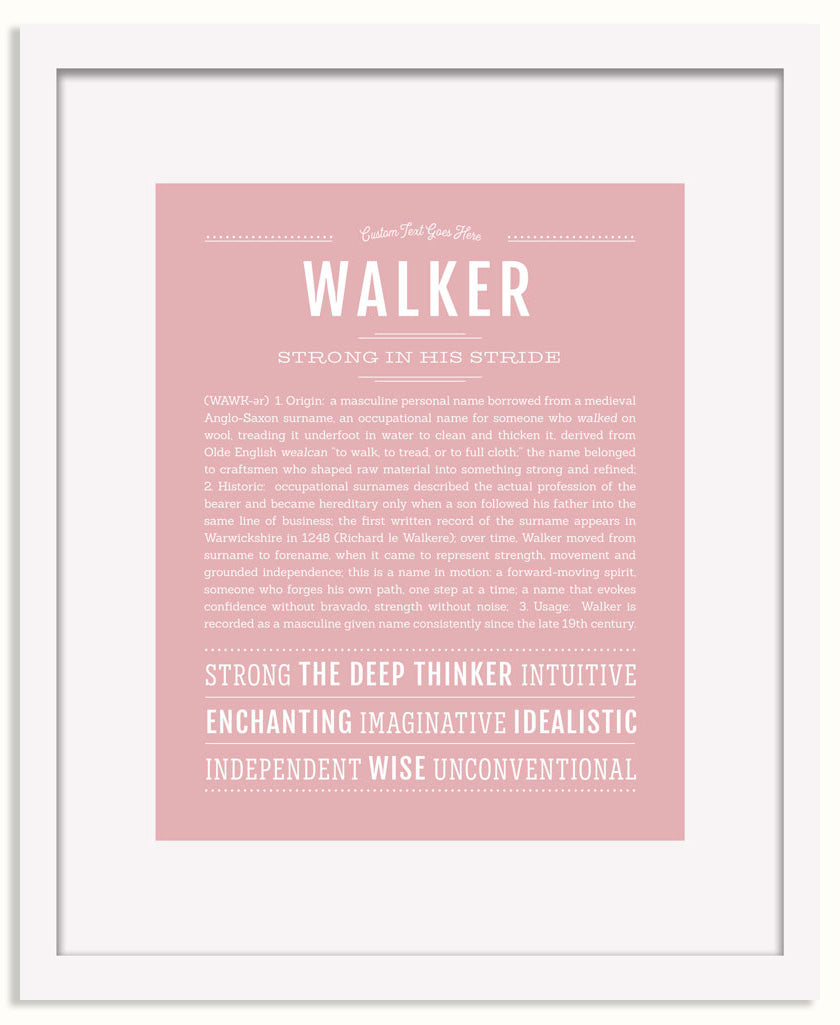 Frame Options | Dusty Rose | White Frame, Matted