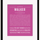 Frame Options | Dark Pink | Black Frame, Matted