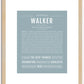 Walker | Name Art Print