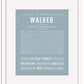 Frame Options | Powder Blue | White Frame, Matted