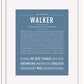 Frame Options | Steele Blue | White Frame, Matted