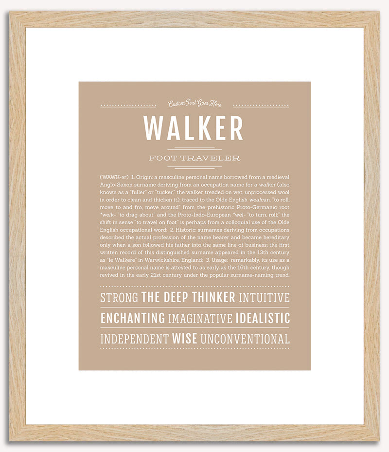 Walker | Name Art Print