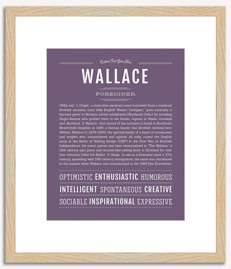 Wallace | Name Art Print