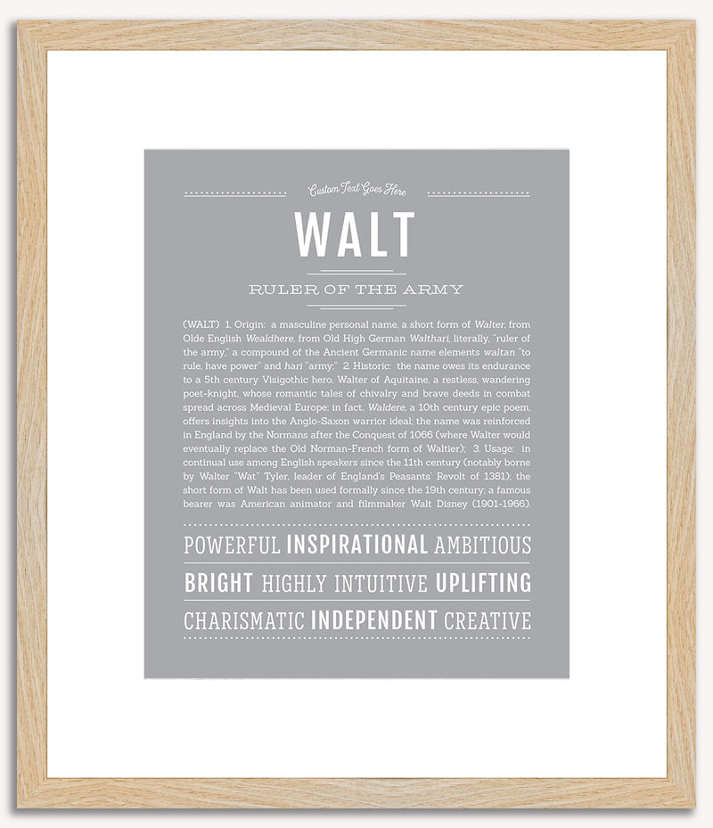 Walt | Name Art Print