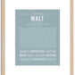 Walt | Name Art Print