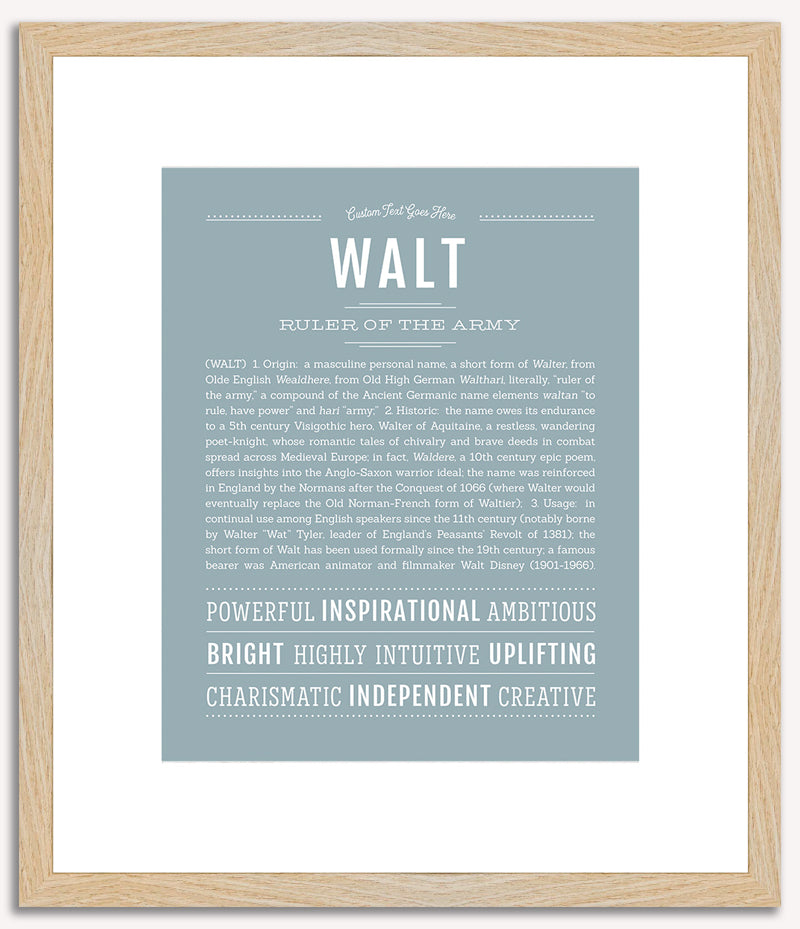 Walt | Name Art Print