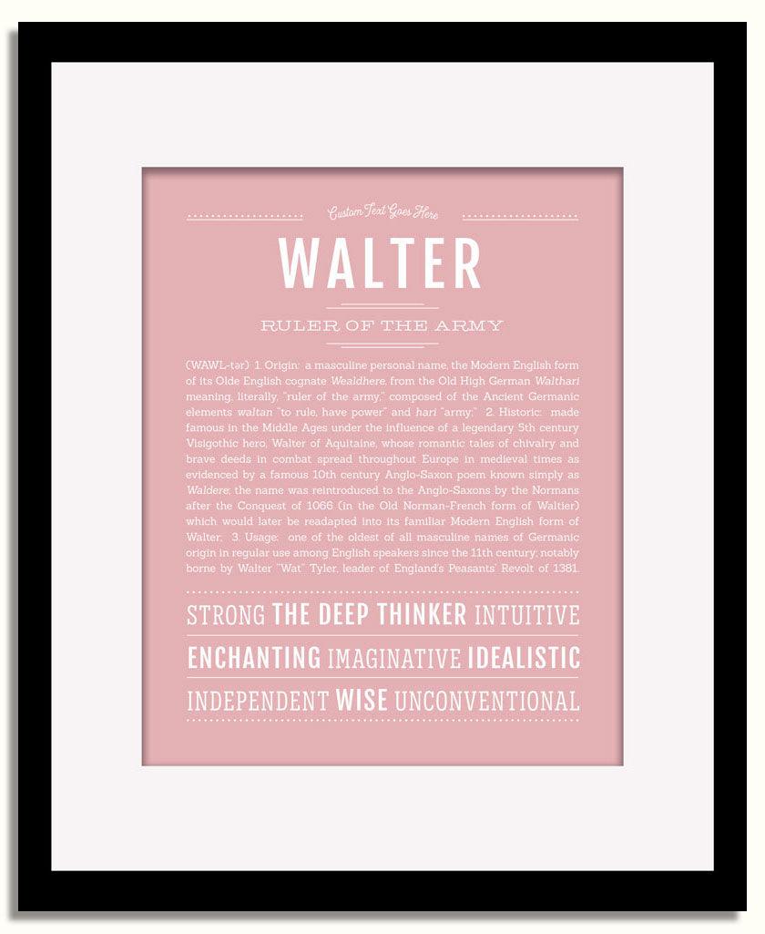 Frame Options | Dusty Rose | Black Frame, Matted