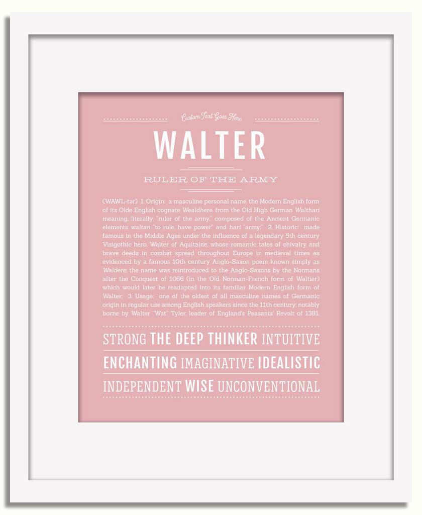 Frame Options | Dusty Rose | White Frame, Matted