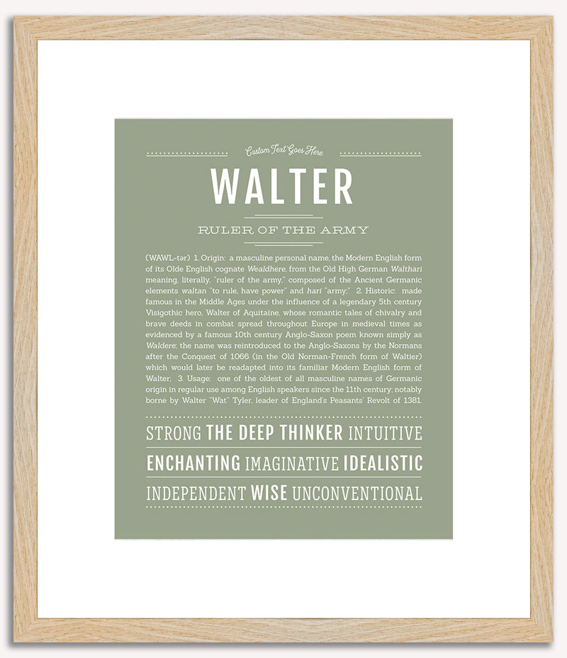 Walter | Name Art Print