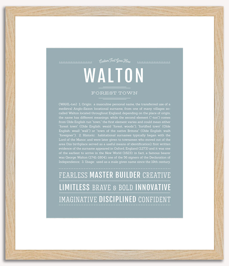 Walton | Name Art Print