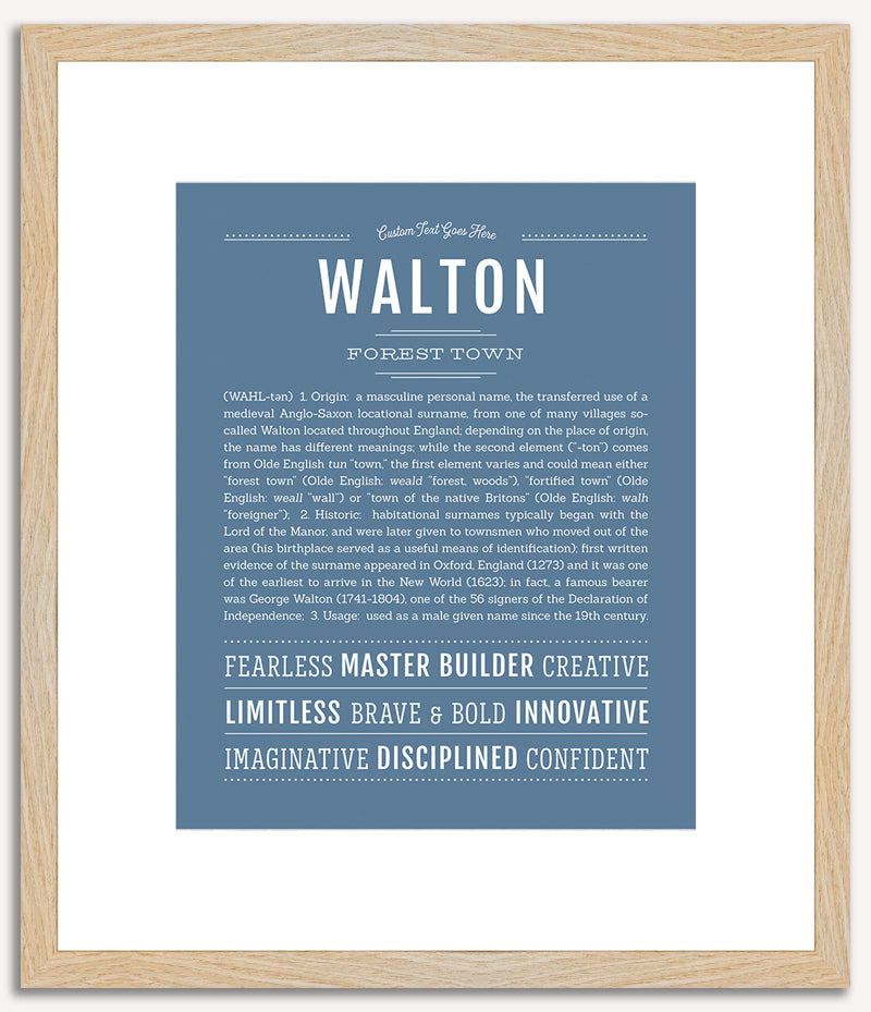 Walton | Name Art Print