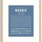 Warner | Name Art Print