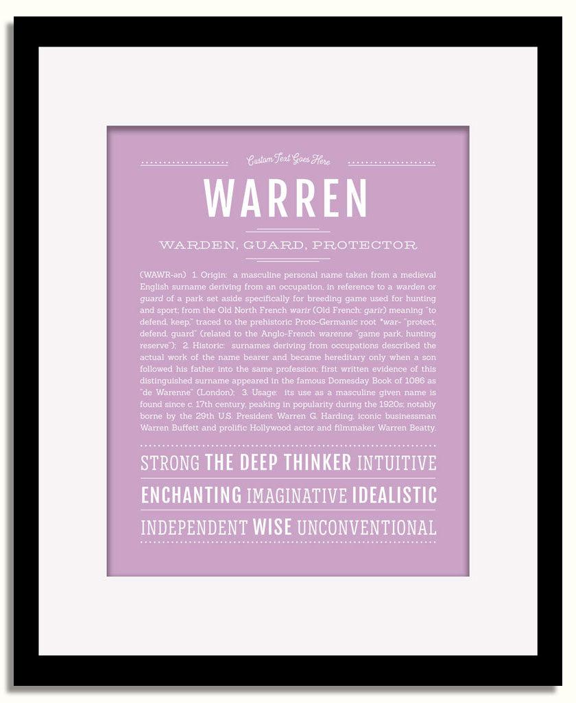 Frame Options | Lilac | Black Frame, Matted