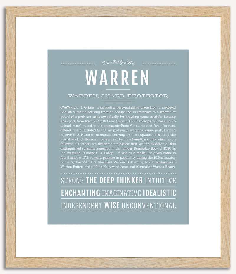 Warren | Name Art Print